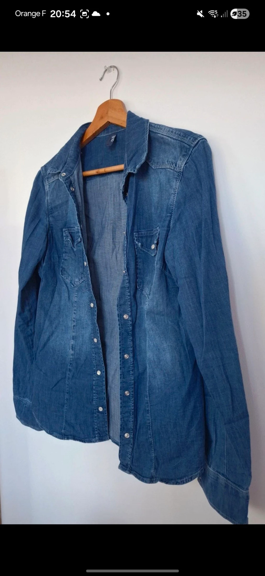 💙 Camisa / sobrecamisa en denim oscuro – LIU JO – talla M – estado casi nuevo – photo 3